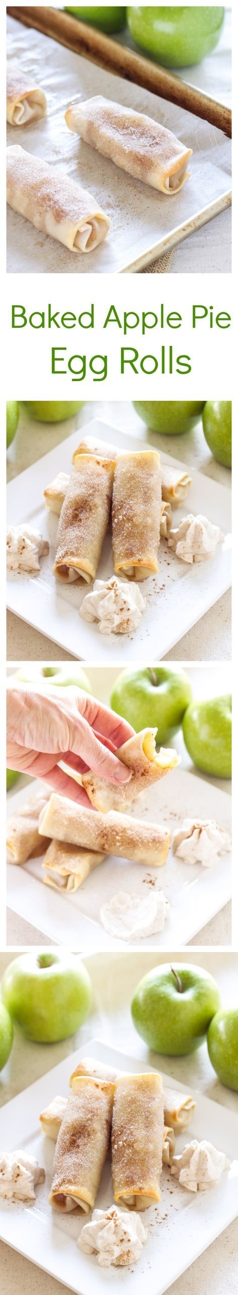 Baked Apple Pie Egg Rolls