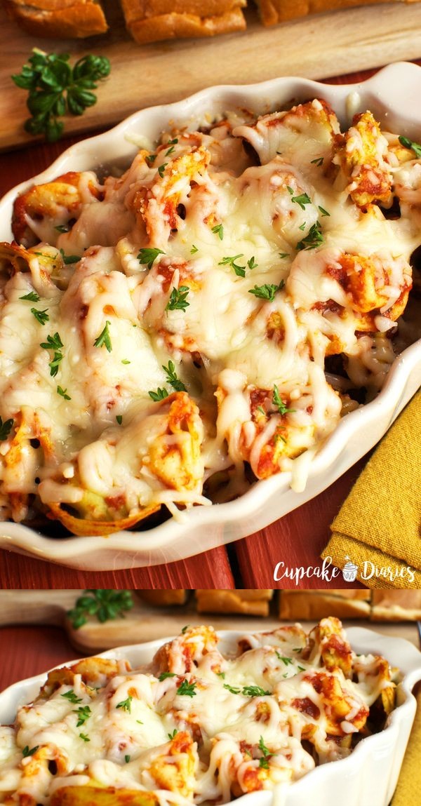 Baked Cheesy Tortellini