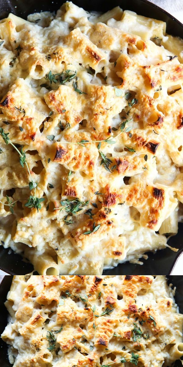 Baked Creamy Garlic Rigatoni