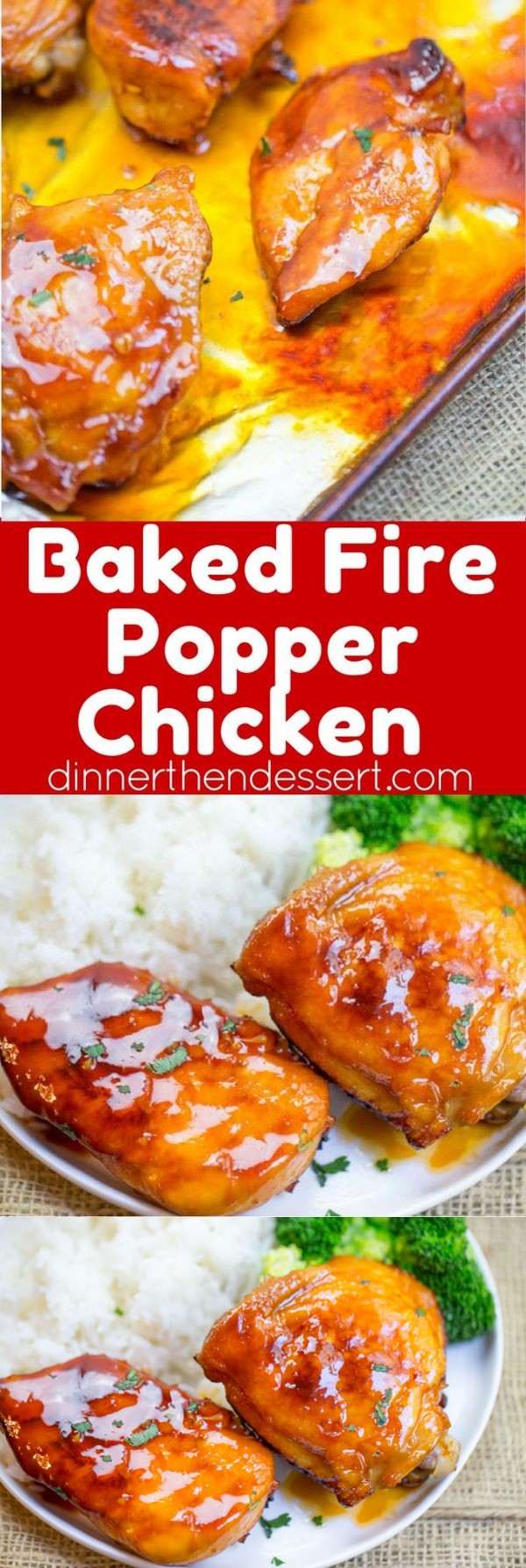 Baked Fire Popper Chicken