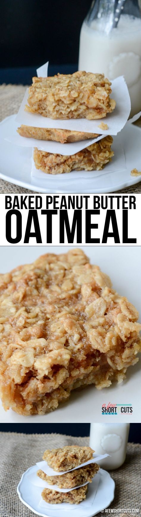 Baked Peanut Butter Oatmeal