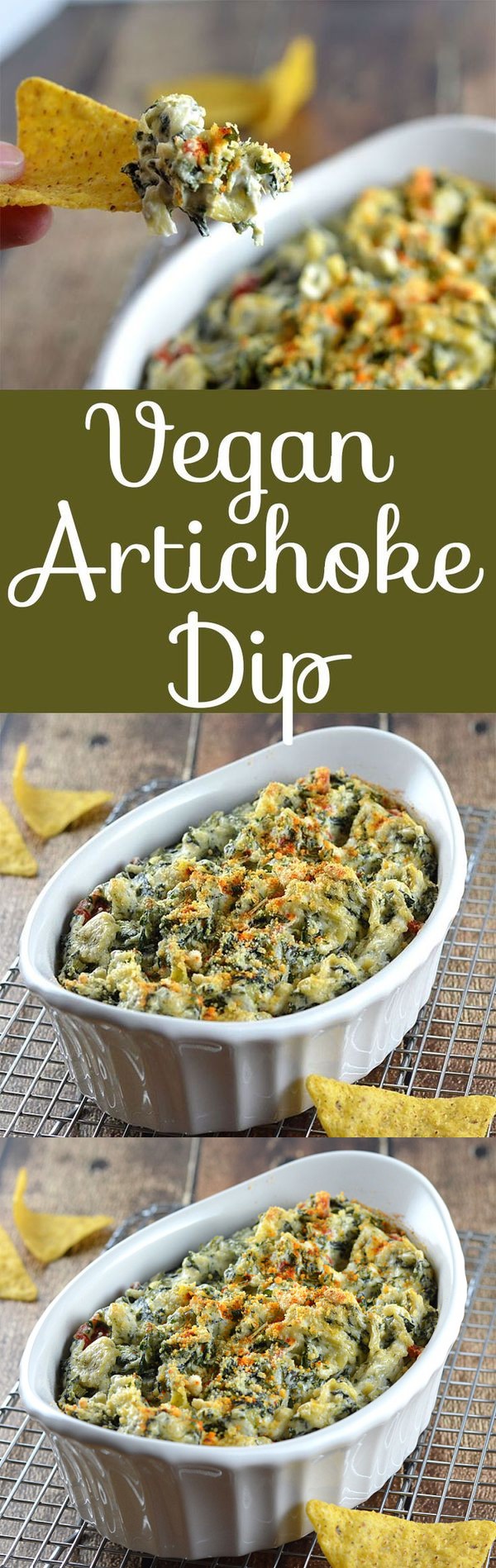 Baked Spinach and Artichoke Dip (Vegan