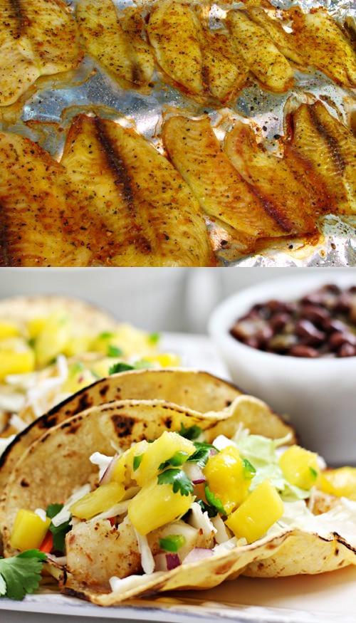 Baked Tilapia Fish Tacos