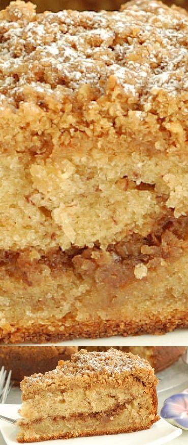 Banana Coffee Cake with Walnut Streusel