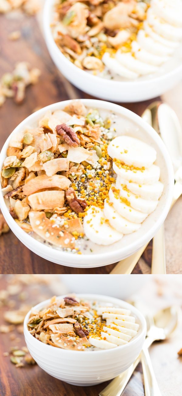 Banana Cream Pie Smoothie Bowl