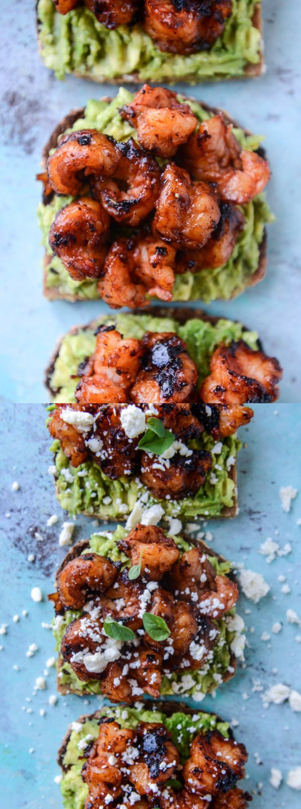 BBQ Shrimp and Lime Avocado Toast