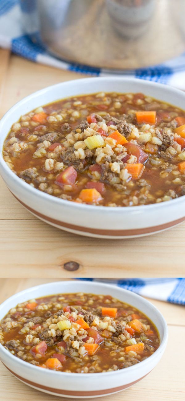 Beef and Farro Soup