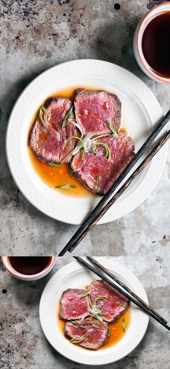 Beef Tataki with Ponzu Sauce