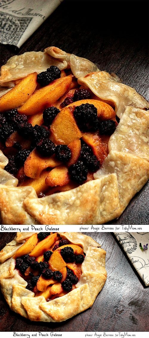 Blackberry and Peach Galette