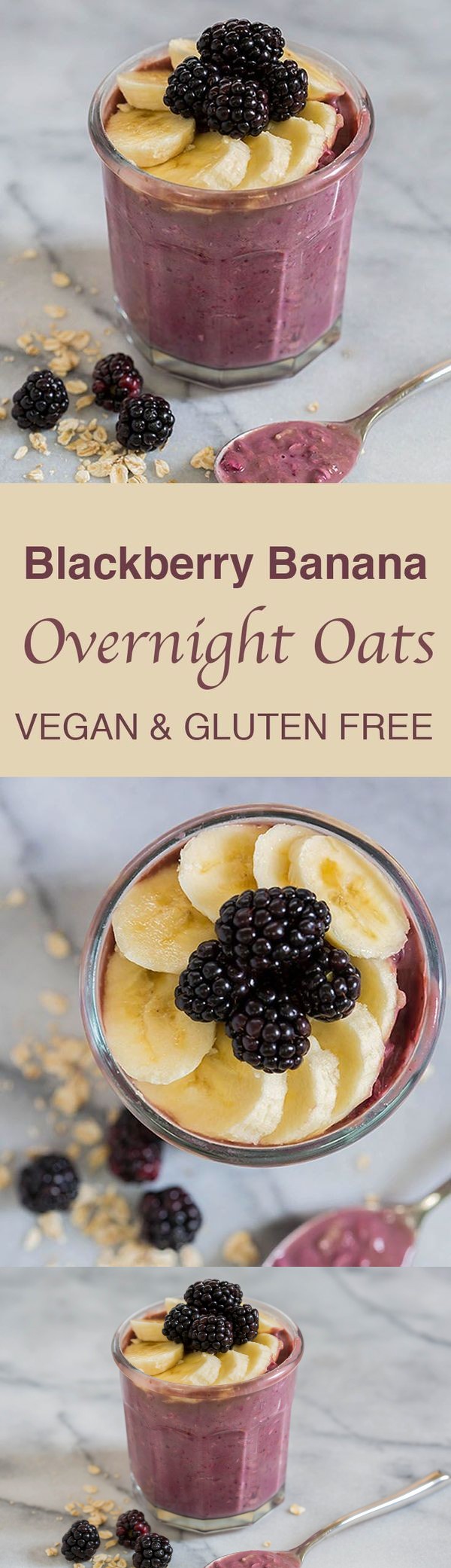 Blackberry Banana Overnight Oats