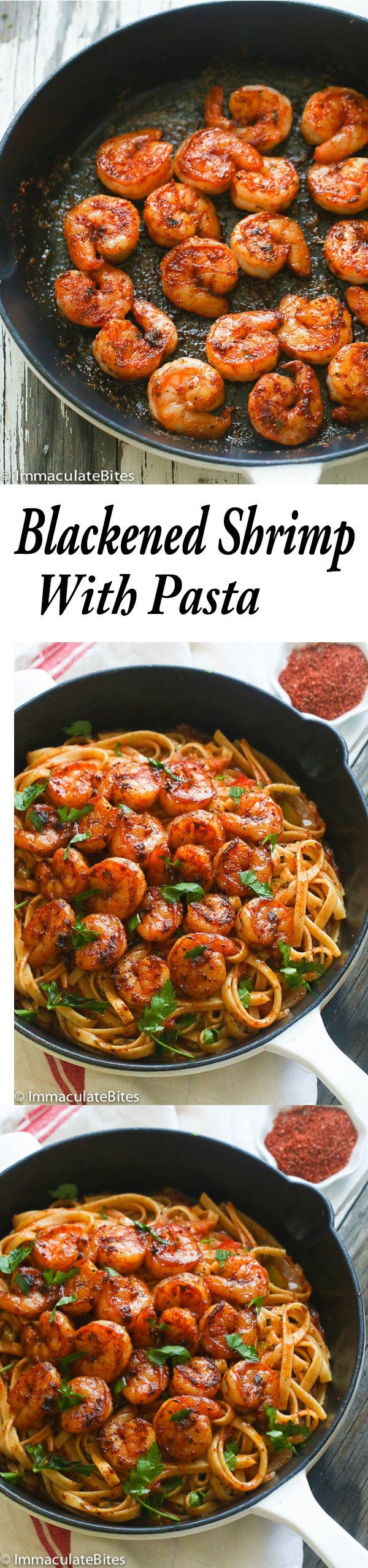 Blackened Shrimp And Pasta