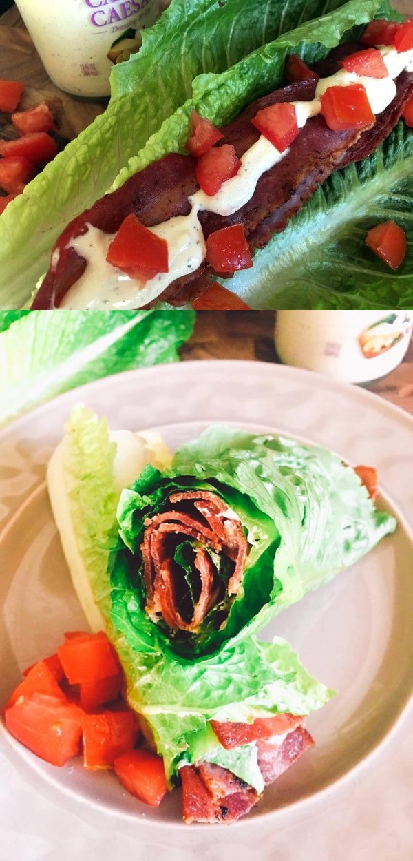 BLT Caesar Wraps