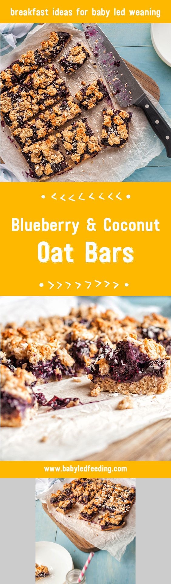 Blueberry & Coconut Oat Bars