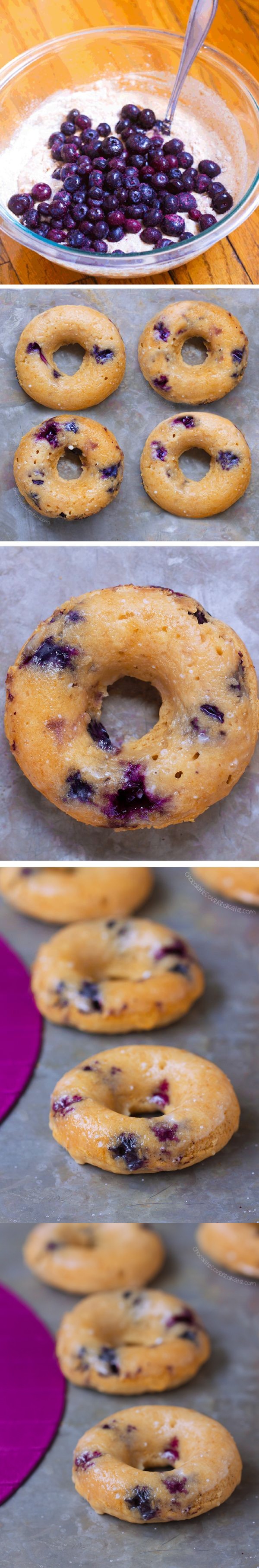 Blueberry Baked Donuts – Refined Sugar Free