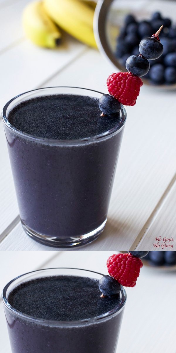 Blueberry Banana Powerball Smoothie + A Ninja Kitchen 1 Year Blogiversary Giveaway