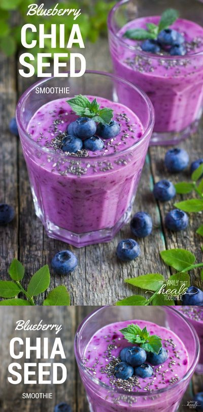 Blueberry Chia Seed Smoothie