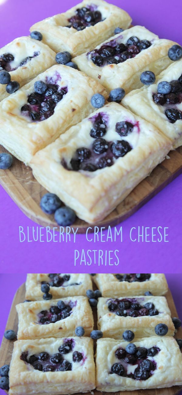 Blueberry Cream Cheese Pastry (Vegan