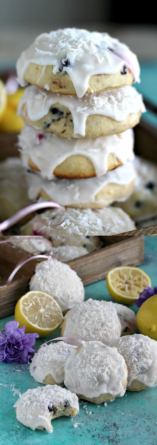 Blueberry Lemon Ricotta Cookies