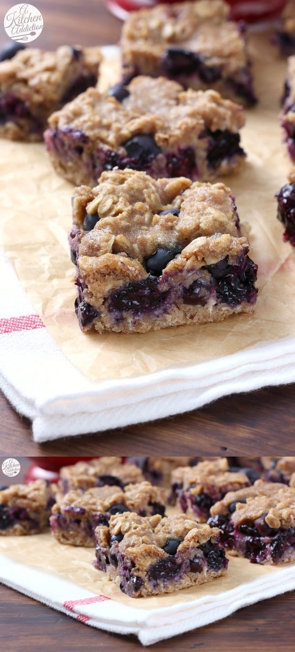 Blueberry Oat Snack Bars