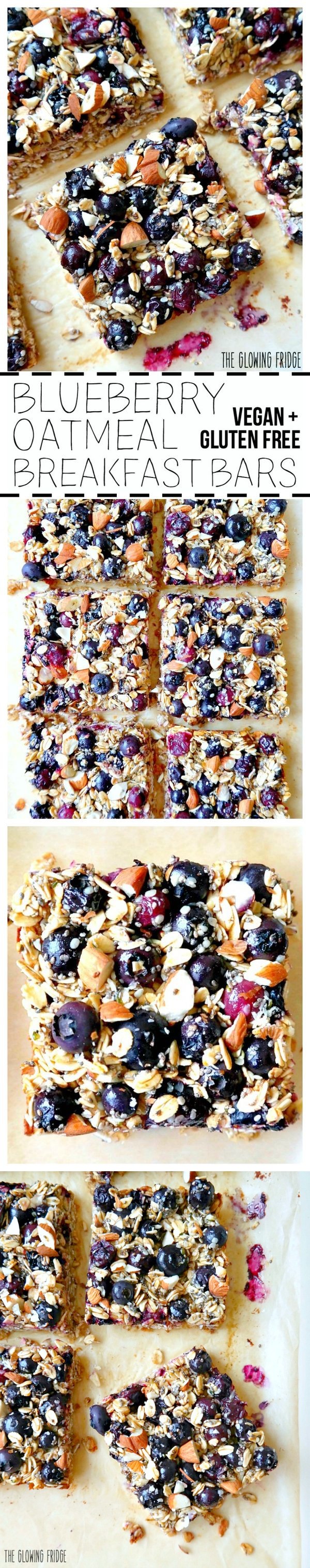 Blueberry Oatmeal Breakfast Bars