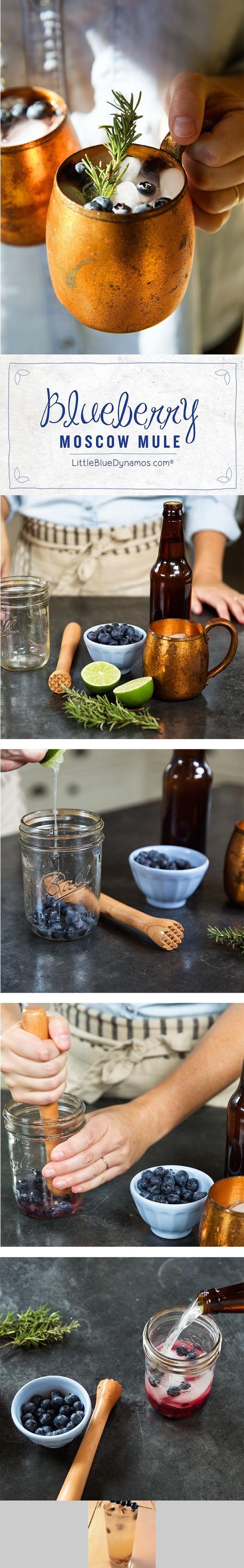 Blueberry Rosemary Moscow Mule