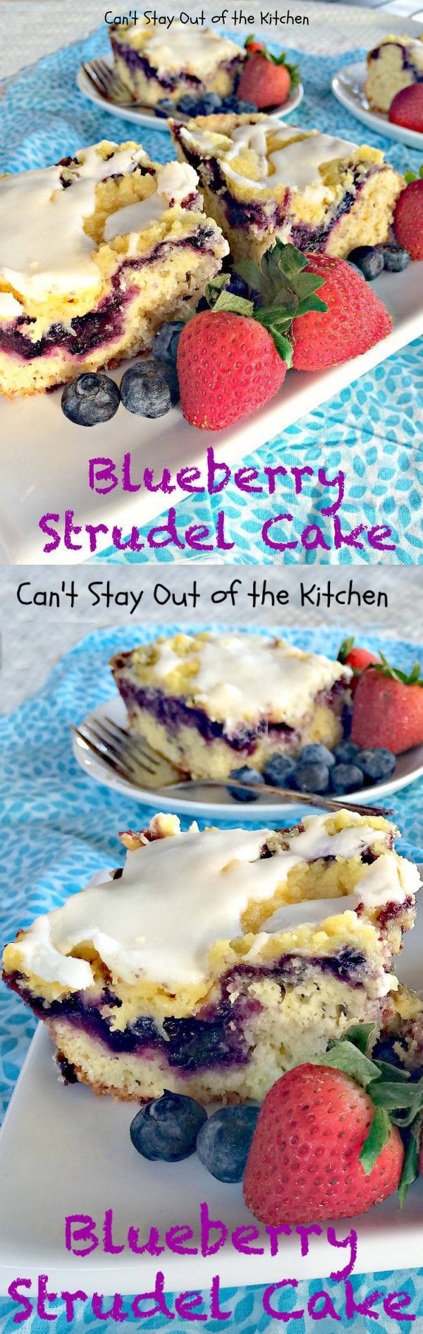 Blueberry Strudel Cake