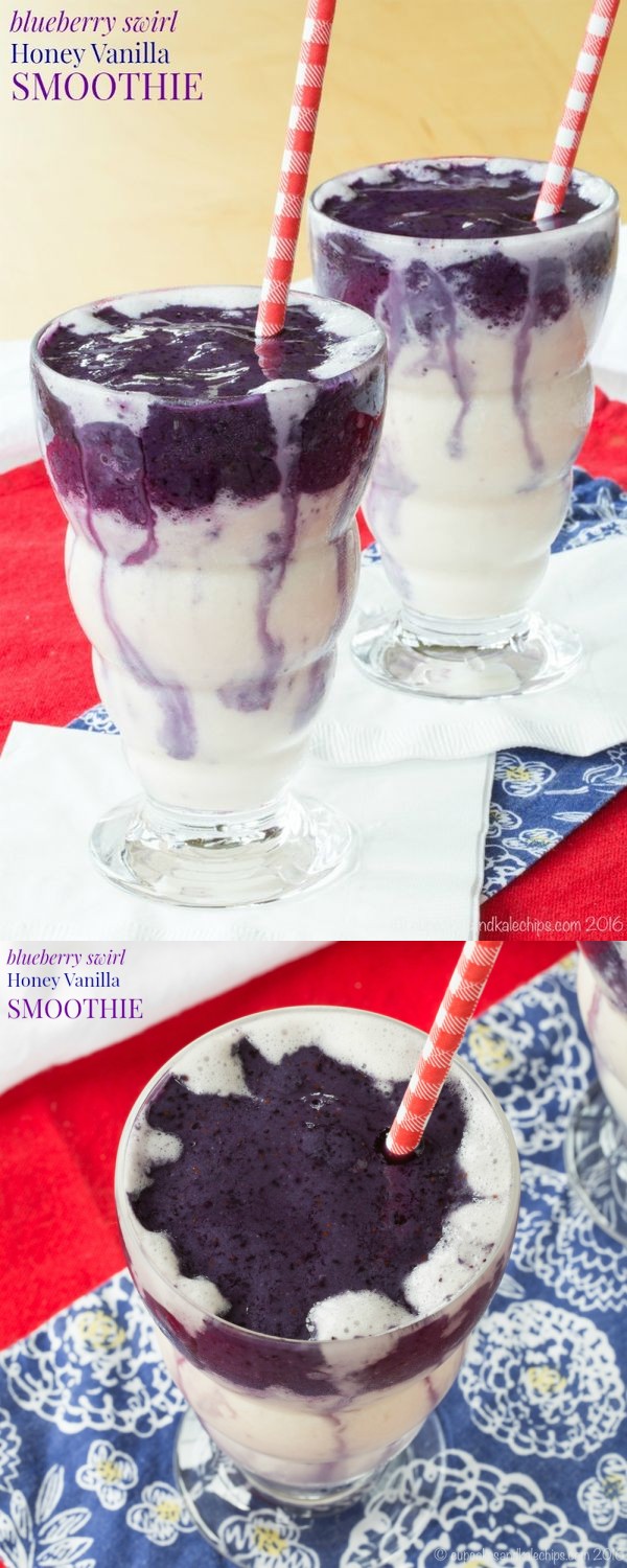 Blueberry Swirl Honey Vanilla Smoothie