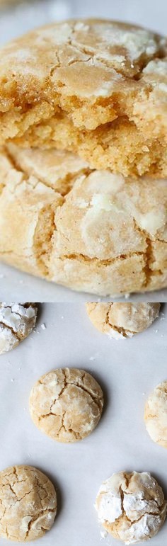 Brown Butter Cinnamon Crinkle Cookies