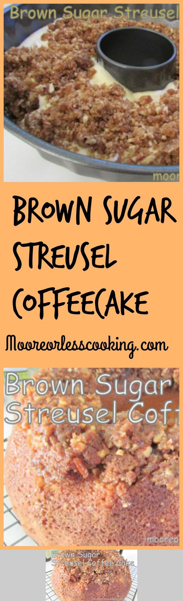 Brown sugar streusel coffee cake