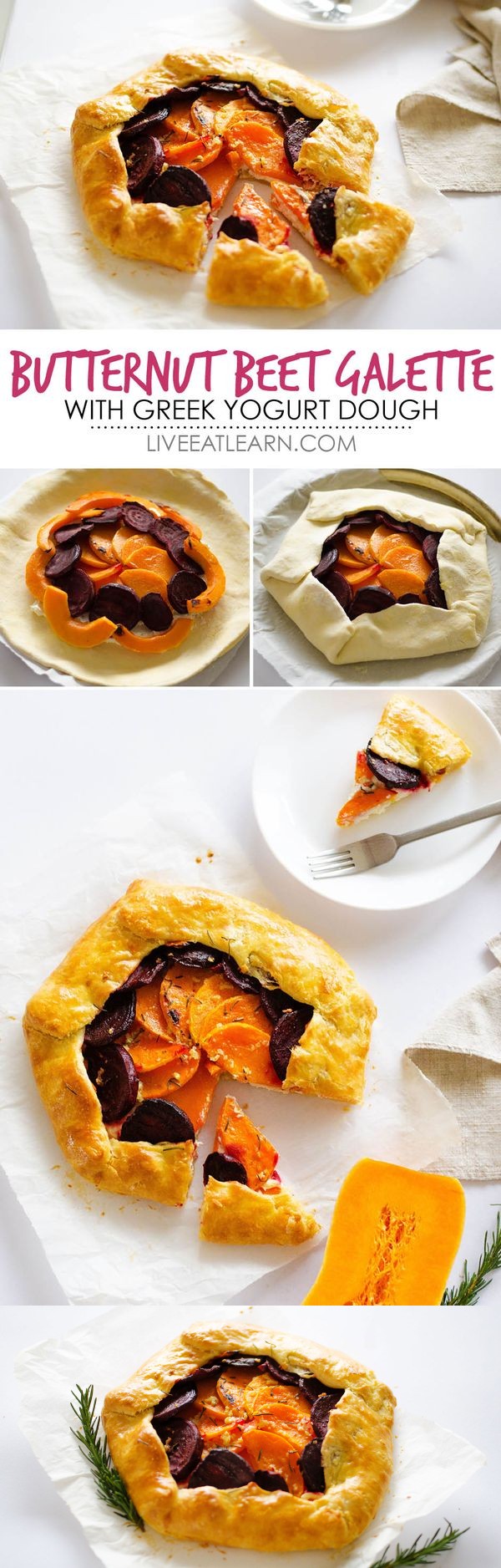 Butternut Beet and Ricotta Galette