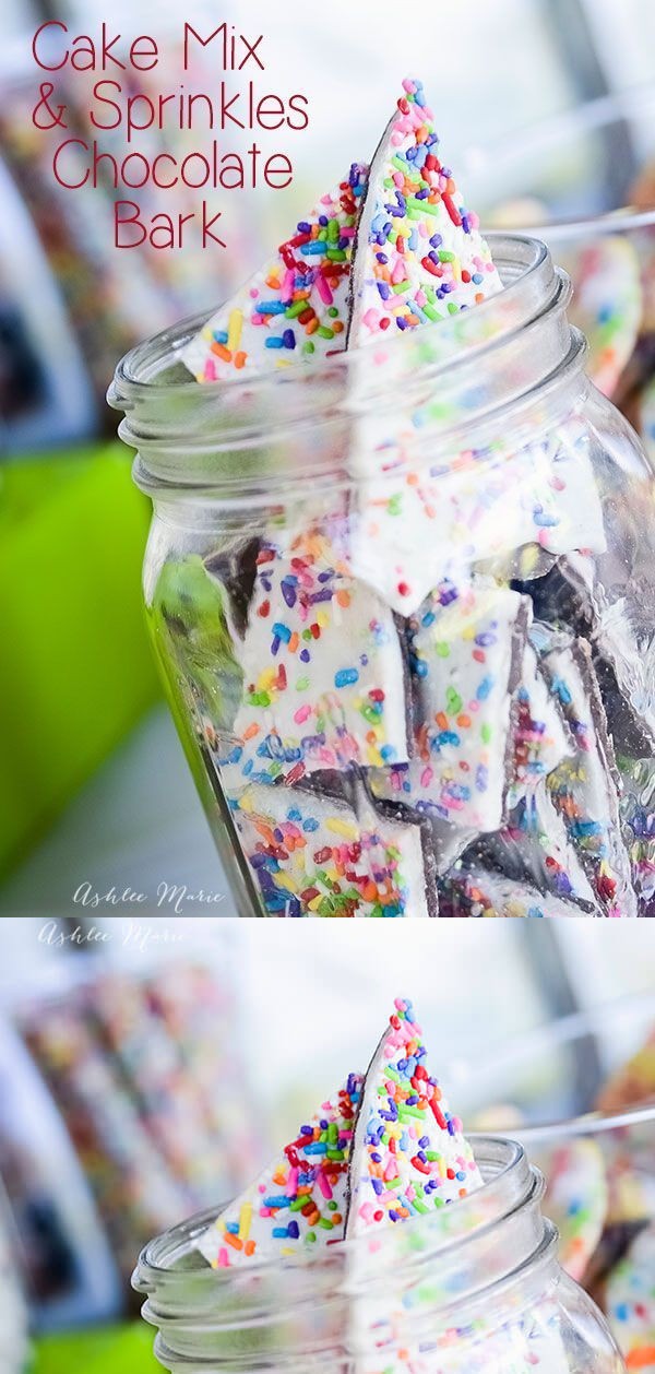 Cake Batter & Sprinkles Bark