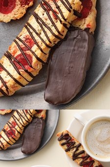 Candied Cherry and Almond Biscotti