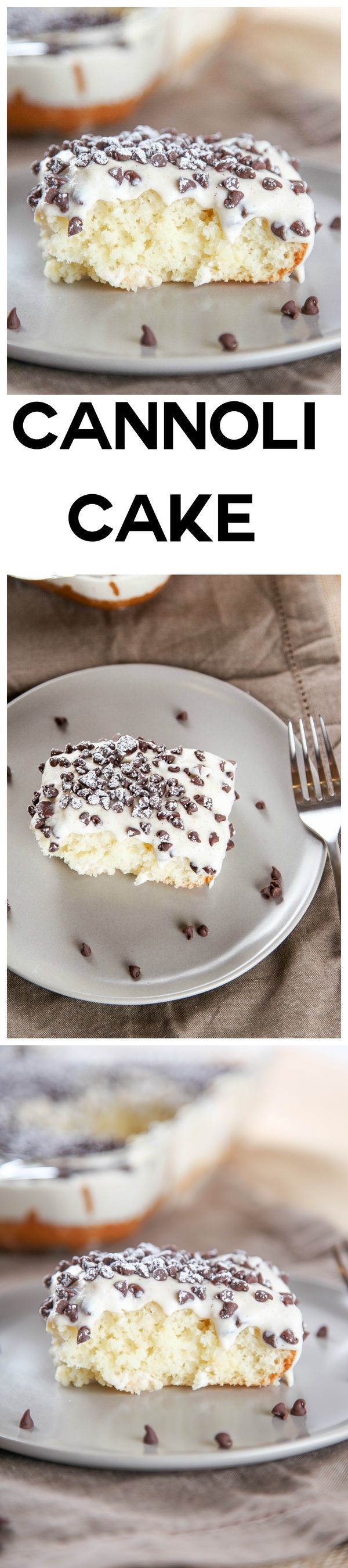 Cannoli Cake with Cannoli Cream Frosting