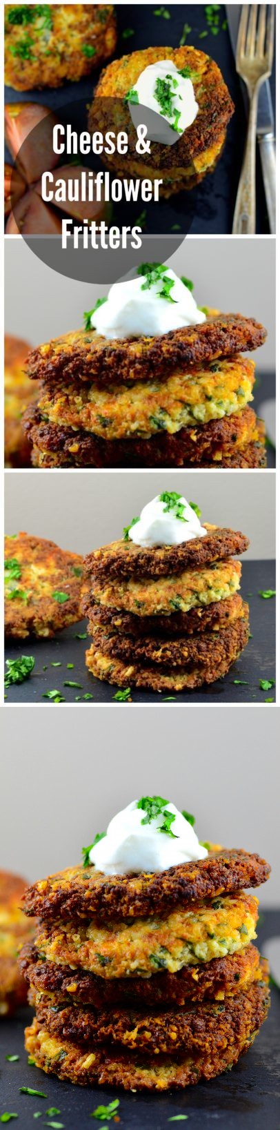 Cheese & Cauliflower Fritters