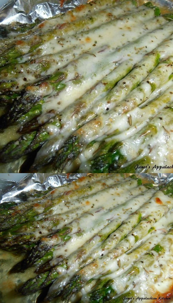 Cheesy Baked Asparagus