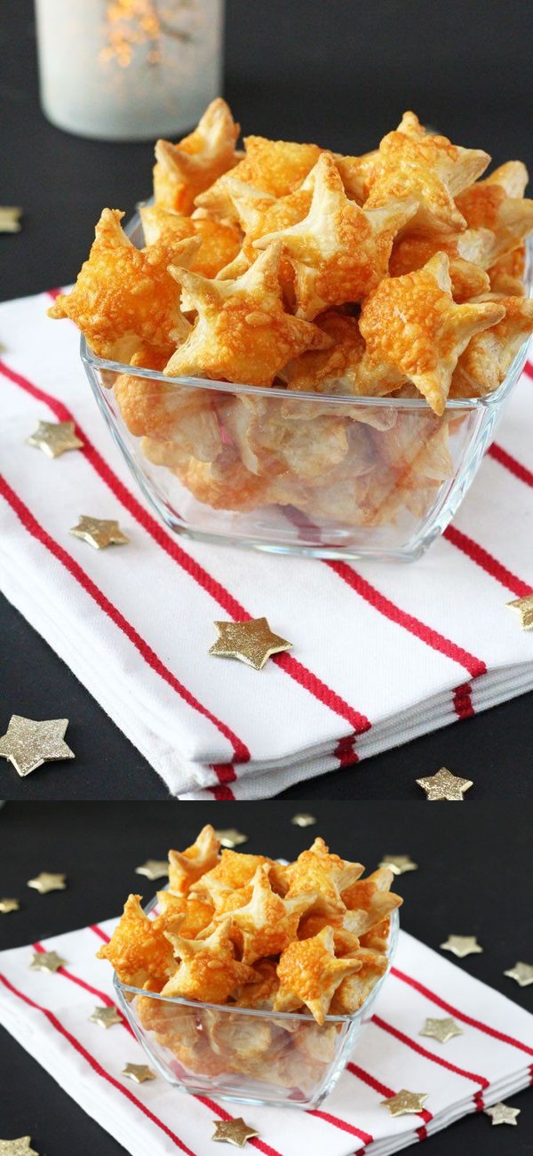 Cheesy Puff Pastry Stars