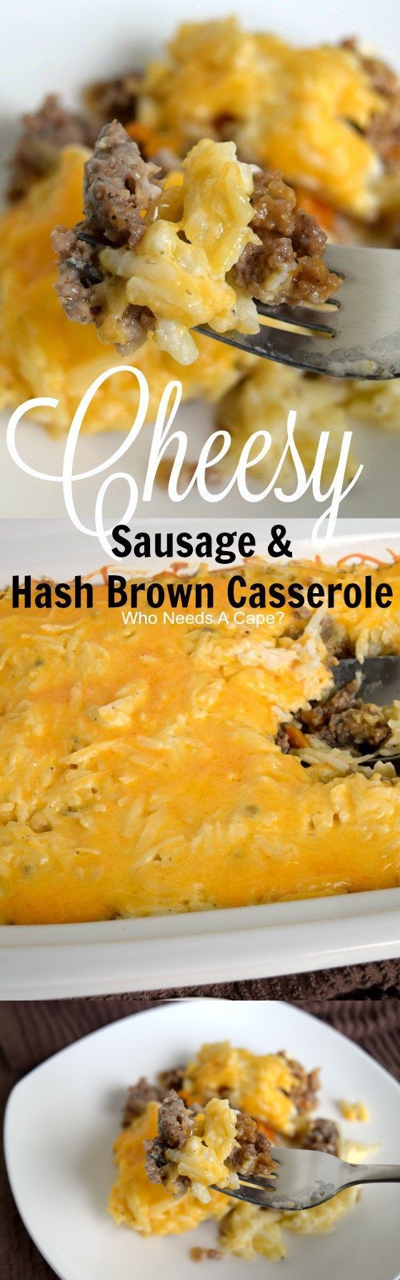 Cheesy Sausage & Hash Brown Casserole