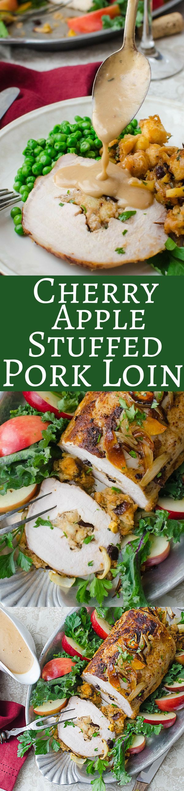 Cherry Apple Stuffed Pork Loin