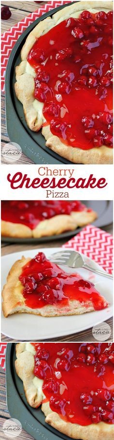 Cherry Cheesecake Pizza