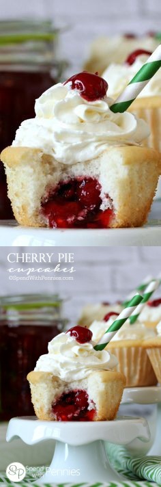 Cherry Pie Cupcakes