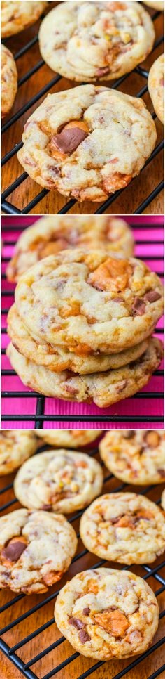 Chewy Butterfinger Cookies