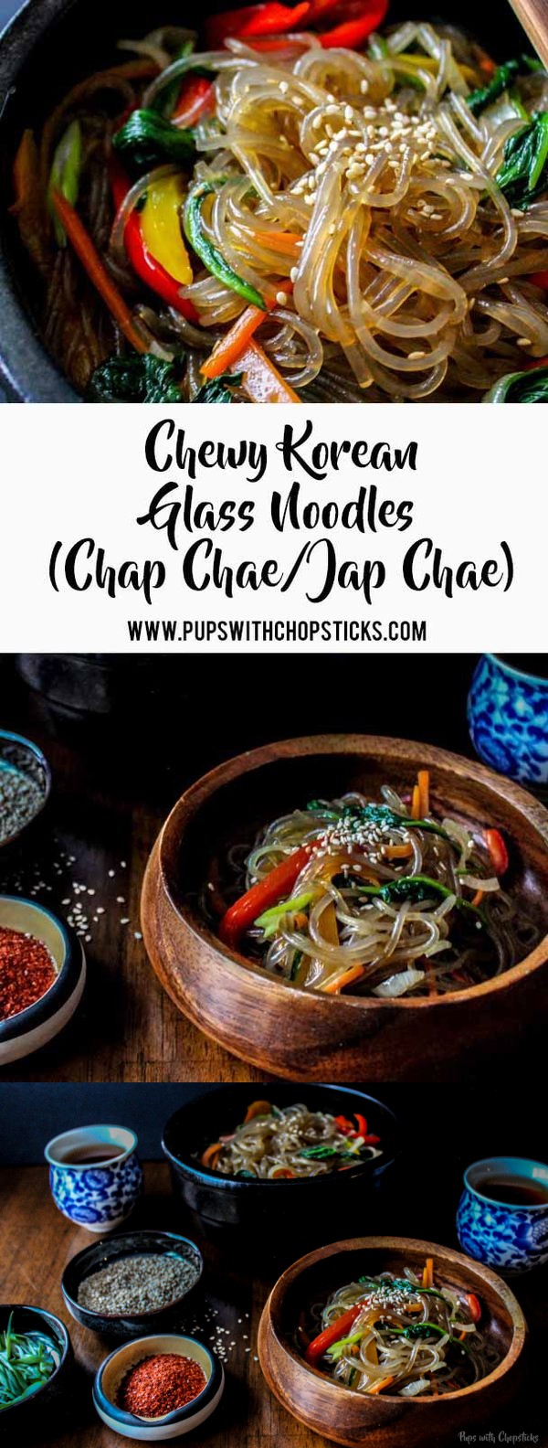 Chewy Korean Glass Noodles (Chap Chae/Jap Chae