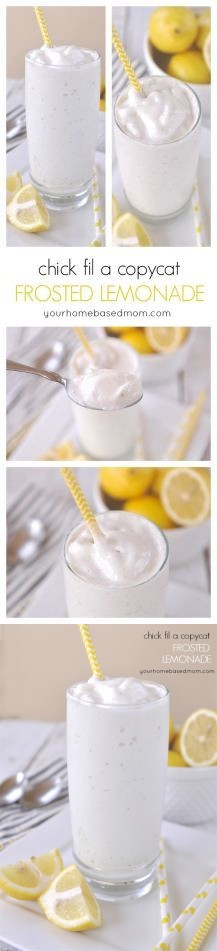 Chick fil A Copycat Frosted Lemonade