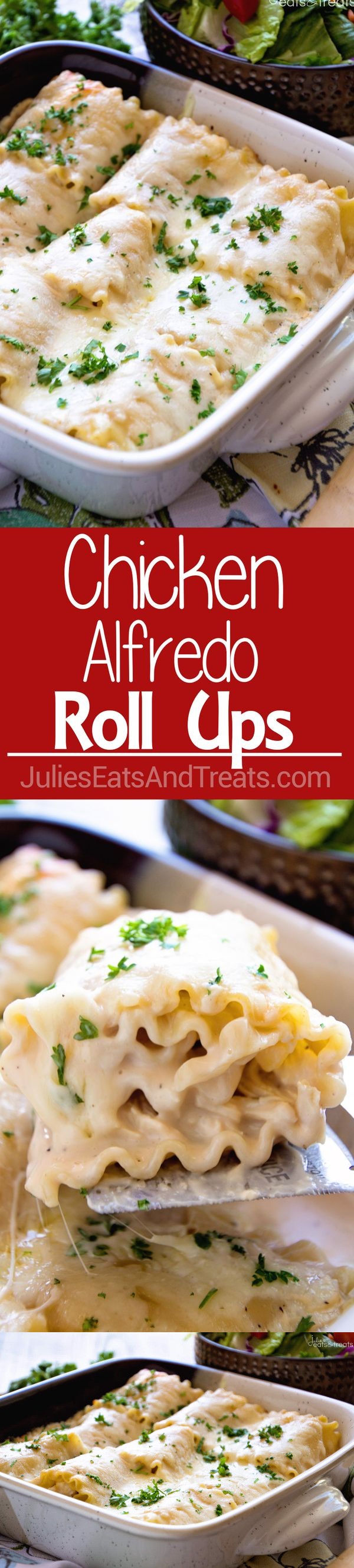 Chicken Alfredo Rollups