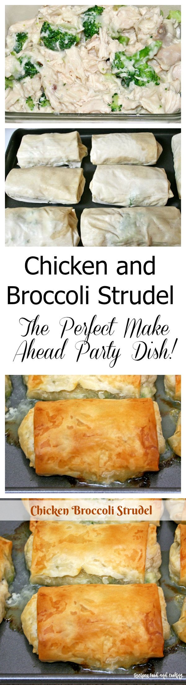 Chicken and Broccoli Strudel