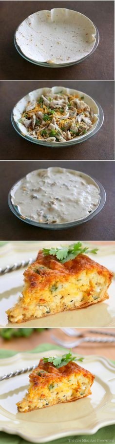 Chicken and Cheese Quesadilla Pie