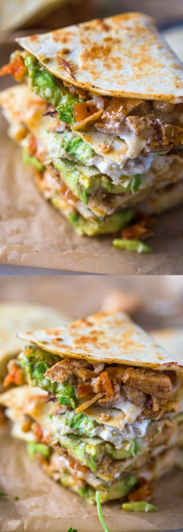 Chicken Avocado Quesadillas