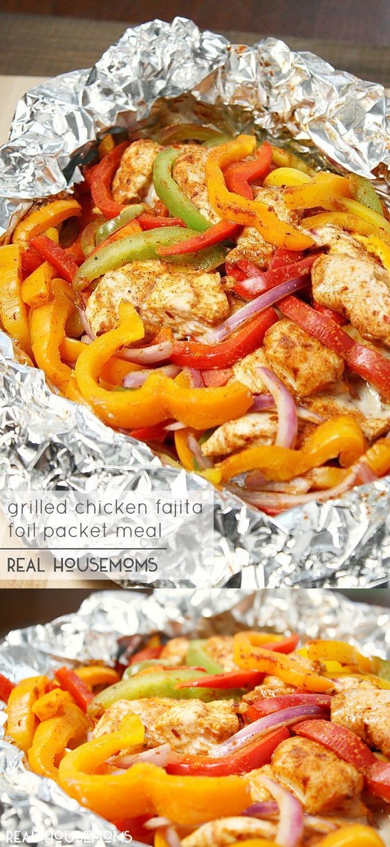 Chicken Fajita Foil Packet Meal