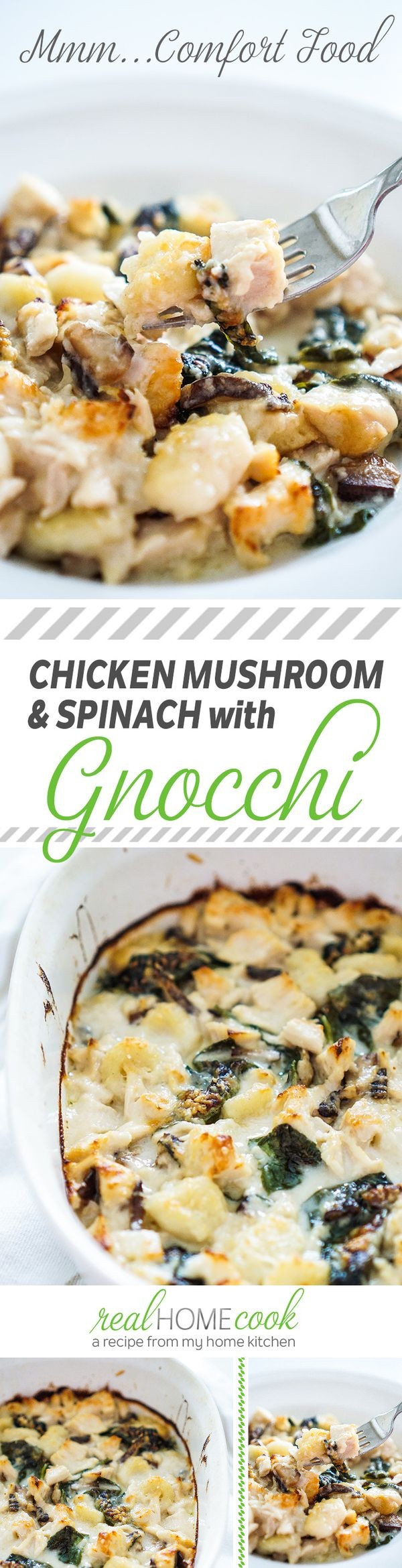 Chicken Mushroom and Spinach with Gnocchi