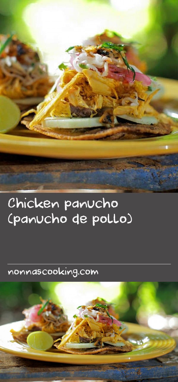 Chicken panucho (panucho de pollo